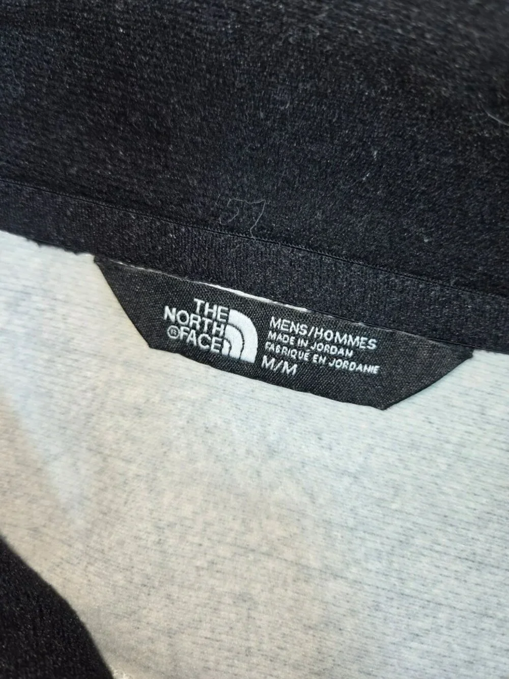 The North Face Gray Black Full Zip Fleece Jacket Medium